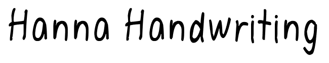 Hanna Handwriting font